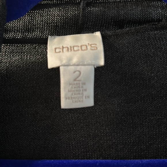 Chicos size 2 black shrug, worn twice excellent condition in black - Picture 2 of 3